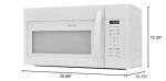 Frigidaire FMOS1846BD Range Microwave, Black Stainless Steel