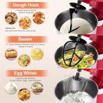 Aifeel 10.5 QT Stand Mixer,900W Electric Food Dough Mixer,Large Capacity Tilt-Head Kitchen Electric Mixer with Dough Hook,Beater,Whisk & Splash Guard,Dishwasher-Safe Attachments for Baking(Red)