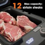 All-in-one Sous Vide Cooker, Waterless, Bagless, with Built-in Probe, Preserved flavor, Shape and Texture, The Space Neovide, NSV500