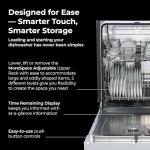 Kenmore 2214782 24" Premium Hybrid Tub Dishwasher-UltraWash, MoreSpace Adjustable Rack, High Temp & SmartWash-12 Place Settings-54 DBA Energy Star Certified, White