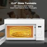 ThermoMate 30" Over-the-Range Microwave Oven with 1.7 Cu. Ft. Capacity, 1000 Cooking Watts, One-Touch Cooking Options, 300 CFM, LED Lighting, White