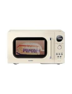 COMFEE' Retro Microwave Oven, Small Microwave with 6 Auto Menus, 0.9 cu.ft Countertop Compact Microwave with Multi-stage Cooking, Mute Function, LED digital, Apricot/900W, CMO-MMP02AA(AT)