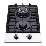 12 Inch Gas Cooktop, Built-in Tempered Glass 2 Burners Gas Stovetop LPG/NG Convertible Gas Stove Dual Fuel Gas Hob for RVs, Apartments, Outdoor DT2188A