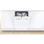 Bosch SHPM65Z52N 24" 500 Series Pocket Handle Dishwasher with 16 Place Settings, 5 Wash Cycles, 5 Options, 44 dBA, AutoAir Option, 3rd Rack, AquaStop (White)