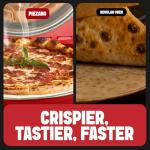 PIEZANO Crispy Crust Pizza Oven by Granitestone – 12 Inch Electric Pizza Oven Indoor Countertop Maker with Ceramic Stone Heats up to 800˚F for Delicious Stone Baked Pizzeria Style Pizza at Home