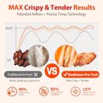 Air Fryer, Beelicious 8-in-1 Smart Compact 4QT Air Fryers with Viewing Window, Shake Reminder, 450°F Digital Airfryer with Flavor-Lock Tech, Dishwasher-Safe & Nonstick, Fit for 1-3 People, White