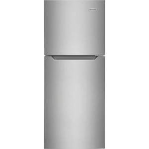 Frigidaire 11.6 Cu. Ft. Compact ADA Top Freezer Refrigerator in Brushed Steel with Electronic Control Panel, Reversible Door Swing, ENERGY STAR