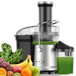 Juicer Machine, 1200W Juicer with 3" Feed Chute for Whole Fruits and Veg, Dual Speeds Centrifugal Juice Extractor, High Juice Yield, Full Copper Motor, Easy to Clean, BPA Free