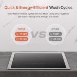 FOTILE 2-in-1 Top Load Dishwasher, 21" Compact Design with HydroJet Technology, Energy Efficient 15-Min Fast Wash with Produce Wash, Stainless Steel Tub, Odor-Free Storage, and Child Lock