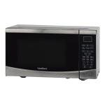 West Bend WBMW92S Microwave Oven 900-Watts Compact with 10 Power Levels and 6 Pre Cooking Settings, Speed Defrost, Electronic Control Panel and Glass Turntable, 0.9-Cu.Ft, Stainless Steel