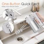 Powerful 600W Hand Mixer, 5-Speed Electric Hand Held Mixer for Baking, Lightweight Stainless Steel Hand Beaters *2 & Dough Hooks*2 with Eject Button, Kitchen Mixer for Cream, Cookies, Dough-Grey