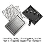 Hamilton Beach 31107D Convection Countertop Toaster Oven with Rotisserie, Extra-Large, Black and Stainless