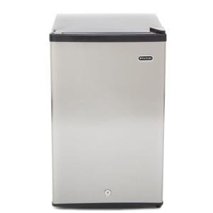 Whynter CUF-210SS Upright Small Mini Freezer with Lock for Bedrooms, Dorms, Garages, Offices, 2.1 Cubic Feet, Stainless Steel