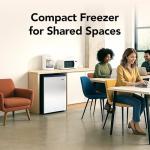 Whynter CUF-210SS Upright Small Mini Freezer with Lock for Bedrooms, Dorms, Garages, Offices, 2.1 Cubic Feet, Stainless Steel