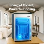 Whynter CUF-210SS Upright Small Mini Freezer with Lock for Bedrooms, Dorms, Garages, Offices, 2.1 Cubic Feet, Stainless Steel