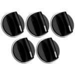 Junling 00650847 Cooktop Stove Knobs Compatible with Bosch, 5 Pack Range Oven Gas Burner Knob Replace 650847 1999734 AH3480601 AP4513132 PS8731208