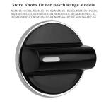 Junling 00650847 Cooktop Stove Knobs Compatible with Bosch, 5 Pack Range Oven Gas Burner Knob Replace 650847 1999734 AH3480601 AP4513132 PS8731208