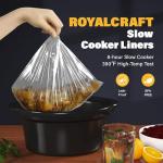 Sunvivi Slow Cooker with 10 Cooking Liners, Triple Slow Cooker Buffet Server 3 Pot Food Warmer for Parties with 3 Spoons ? Lid Rests,Adjustable Temp, 3 * 1.5 Quarts Silver