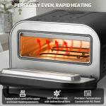 Lagute Indoor Pizza Oven, 12 Inch Electric Countertop Pizza Maker with 6 Preset Modes, 850°F High Heat in 90 Seconds, Dual Heating Components, Pizza Stone & Peel Included