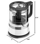 KitchenAid KFC3516WH 3.5 Cup Food Chopper, White