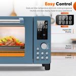 Nuwave Bravo Pro Convection Air Fryer Toaster Oven Combo, 2025 New and Improved, 10-in-1, 50°-450°F Temp Controls, Quick & Even Crisp Technology, 21Qt Capacity, Cozy Blue, PFAS Free