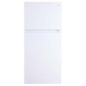 Kenmore 30 in. 18.2 cu. ft. Capacity Refrigerator/Freezer with Adjustable Glass Shelving, Humidity Control Crispers, Gallon Door Bins, ENERGY STAR Certified, White