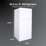 Kenmore 30 in. 18.2 cu. ft. Capacity Refrigerator/Freezer with Adjustable Glass Shelving, Humidity Control Crispers, Gallon Door Bins, ENERGY STAR Certified, White