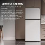 Kenmore 30 in. 18.2 cu. ft. Capacity Refrigerator/Freezer with Adjustable Glass Shelving, Humidity Control Crispers, Gallon Door Bins, ENERGY STAR Certified, White