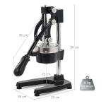 CO-Z Hand Press Juicer Machine, manual Orange Juicer and Professional Citrus Juicer for Orange Juice Pom Lime Lemon Juice, Orange Juicer Squeezer and Crusher, Easy to Clean, Black