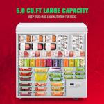 DEMULLER Chest Freezer 5.0 Cubic Feet Freezers with Temperature Display Panel Small Deep Freezer 2 Removable Basket Top Open Door Freezer Ideal for Apartment Office Dorm White