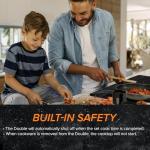 Nuwave Double Cooktop Induction Countertop Burner, Portable, 900 & 1800W, 100°F to 575°F, Large 8” Heating Coil, 50 Pre-Programmed Settings, Shatter-Proof Ceramic Glass, Built-In Safety Auto Shut Off