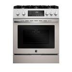 Kenmore Front Control Gas Range Oven with 5 Cooktop Burners, True Convection, Steam and Self Clean, Freestanding Stainless Steel Stove and Oven, 4.8 cu. ft. Capacity