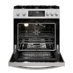 Kenmore Front Control Gas Range Oven with 5 Cooktop Burners, True Convection, Steam and Self Clean, Freestanding Stainless Steel Stove and Oven, 4.8 cu. ft. Capacity
