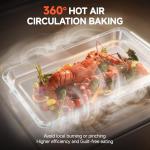 OUNIN 24L Steam and Air Fryer Combo Countertop Oven,11-in-1 Convection Baking and Steam,Bake,Broil,Dehydrate,304 Stainless Steel,Fast Cooking with Precise Electronic Temperature Control,for Gifting