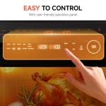 OUNIN 24L Steam and Air Fryer Combo Countertop Oven,11-in-1 Convection Baking and Steam,Bake,Broil,Dehydrate,304 Stainless Steel,Fast Cooking with Precise Electronic Temperature Control,for Gifting