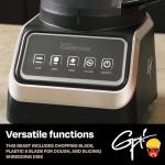 Guy Fieri's Flavortown Food Processor 4-Speed Control with Easyfeed Chute, 750W Motor, 8-Cup Bowl, Vegetable Chopper, Mixer, Smoothie Maker, Dough Kneader, Baby Food & Meal Prep, Black