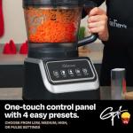 Guy Fieri's Flavortown Food Processor 4-Speed Control with Easyfeed Chute, 750W Motor, 8-Cup Bowl, Vegetable Chopper, Mixer, Smoothie Maker, Dough Kneader, Baby Food & Meal Prep, Black