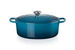 Le Creuset Enameled Cast Iron Signature Oval Dutch Oven, 6.75 qt., Deep Teal