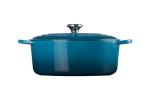 Le Creuset Enameled Cast Iron Signature Oval Dutch Oven, 6.75 qt., Deep Teal