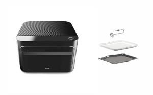 Brava Oven Starter Set: 10-in-1 Touchscreen Countertop Smart Oven, Air Fryer, 6-Slice Toaster, Slow Cooker, Reheater, Dehydrator, Rice Cooker, Healthy & User Friendly, Auto-Shut Off, Black