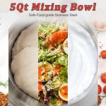 CUSIMAX Stand Mixer, Dough Mixer with Digital Switch Control Timer 15mins & 8-Speed, 5-Quart 650W kitchen Electric Mixer, Tilt-Head with handle, Dough Hook, Wire Whip & Beater, Grey