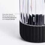 The Beast Mini Blender Plus | Mini Countertop Kitchen Blender | Blend Smoothies and Shakes, Dressings, Sauces, Dips | Extra Vessels, Straw Cap and Straws Included | 600W (Carbon Black)