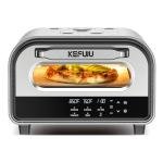 Pizza Oven Indoor,pizza maker,Makes 12 Inch Pizzas in 90s at 850°F,Countertop Electric Pizza Oven with Continuous Baking Without Reheating,Pizza Cooker with 6 Preset Modes,Pizza Stone&Peel Included