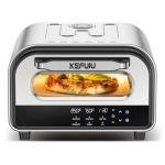 Pizza Oven Indoor,pizza maker,Makes 12 Inch Pizzas in 90s at 850°F,Countertop Electric Pizza Oven with Continuous Baking Without Reheating,Pizza Cooker with 6 Preset Modes,Pizza Stone&Peel Included