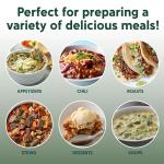 COOK WITH COLOR 2QT Mini Electric Round Slow Cooker - Adjustable Settings, Removable Stoneware Pot, Tempered Glass Lid, Dishwasher Safe, Cool-Touch Side Handles, Dark Sage