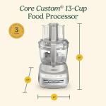 Cuisinart FP-130SS Core Custom 13-Cup Multifunctional Food Processor, Silver Sand