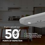 Broan-NuTone ALT1303SS Alta 30-Inch 350 MAX Blower CFM 1.5 Sones Stainless Steel Range Hood Undercabinet