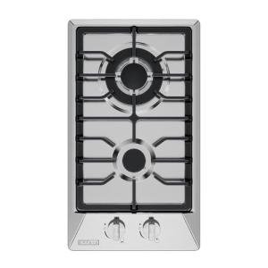 Empava 12 Inch Built-In Gas Cooktop with 2 Sealed SABAF Burners, Stainless Steel Surface, Dishwasher Safe Cast Iron Grates, NG/LPG Convertible