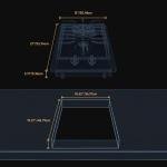 Empava 12 Inch Built-In Gas Cooktop with 2 Sealed SABAF Burners, Stainless Steel Surface, Dishwasher Safe Cast Iron Grates, NG/LPG Convertible