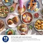 Philips 2000 Series Airfryer - RapidAir Technology, 13-in-1 Ways to Cook, 4.4QT Capacity, Healthier Meals Up to 90% Less Fat, Easy to Clean, Dishwasher Safe, Touchscreen Control, HomeID App (NA221/00)